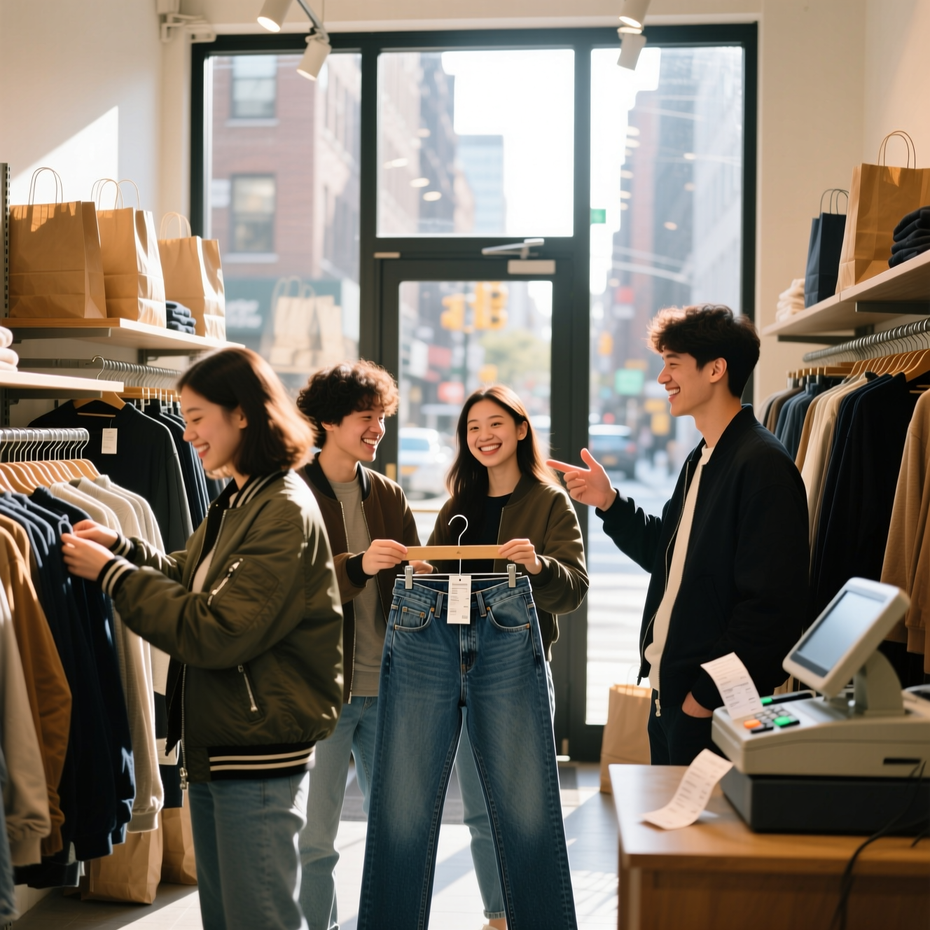 Picture 4: Shopping for clothes