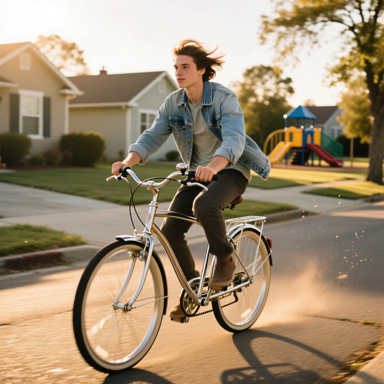 Picture 5: Riding a bicycle